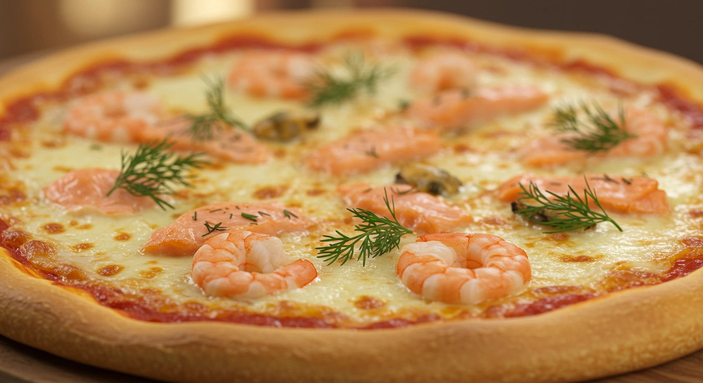 Kid-Friendly Seafood Pizza - secondary view